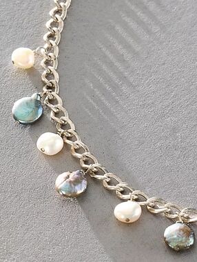Free People Atma Prema Pearl Charm Necklace